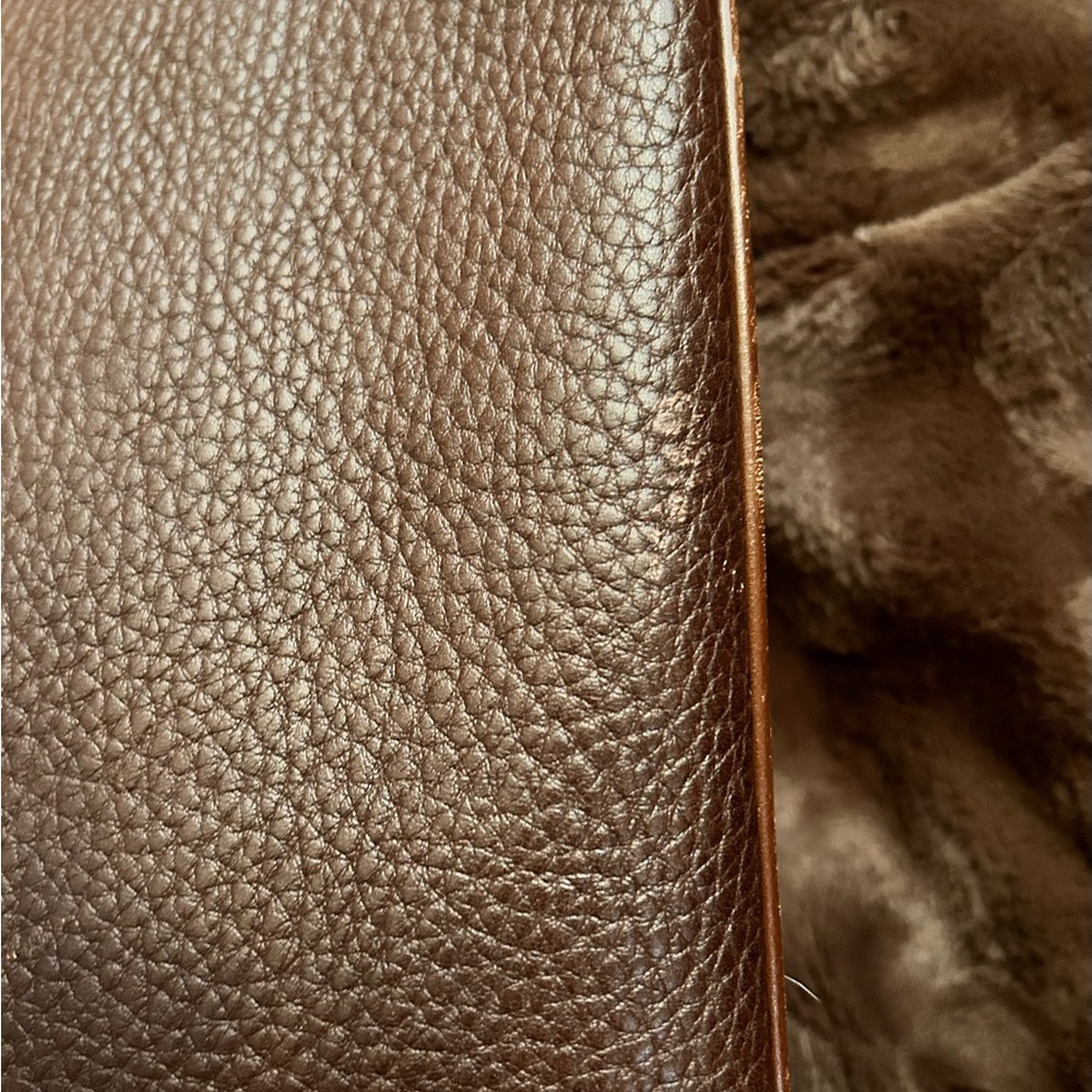 Dooney & Bourke Brown Leather Hobo Bag - Picture 4 of 15